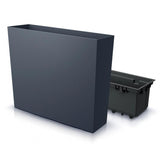 Hectarul - Ghiveci cu Carcasa URBI 58x18x49.8 cm, gri